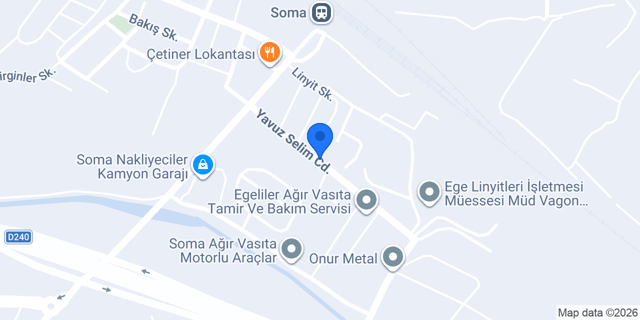 Soma Termik Santrali konumu