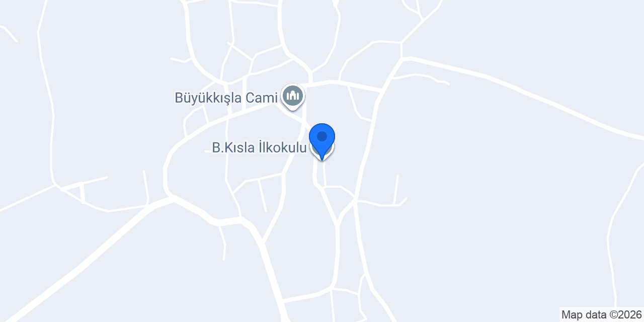 B.kısla İlkokulu konumu
