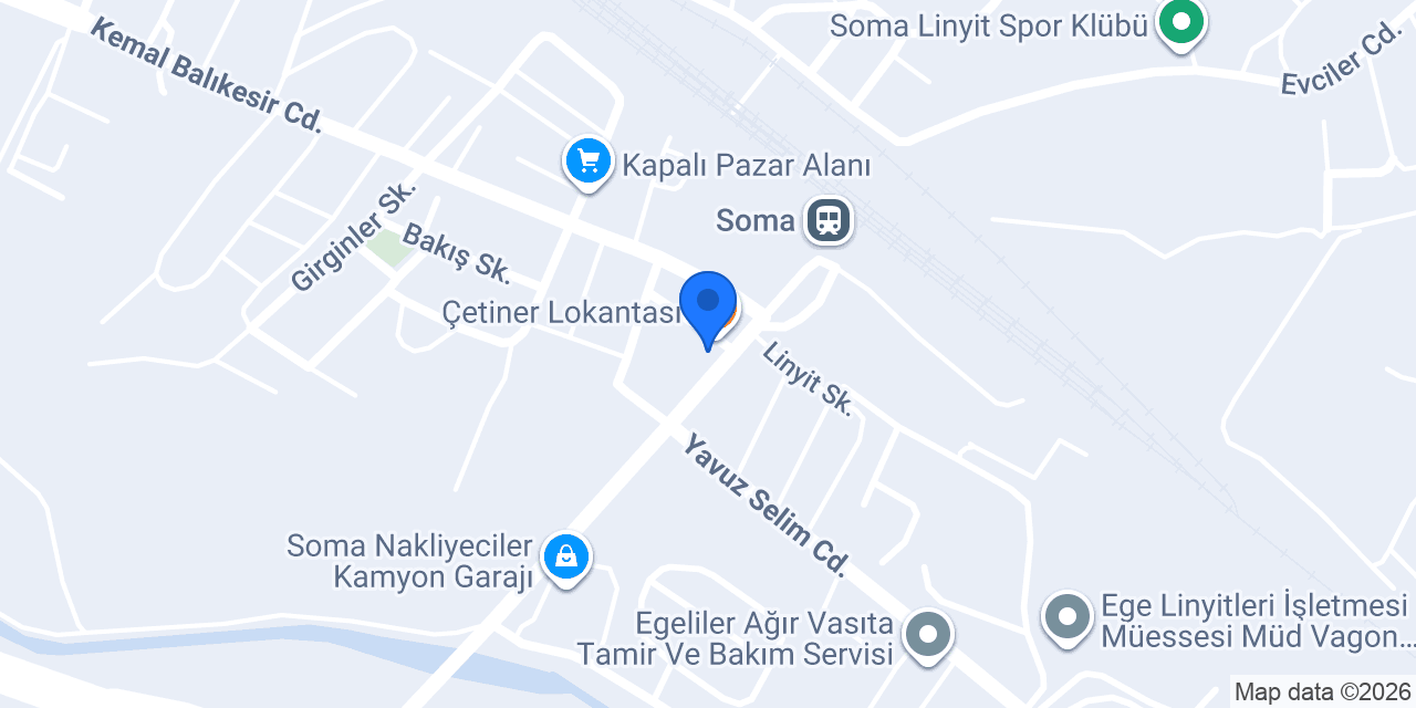 Çetiner Lokantası konumu