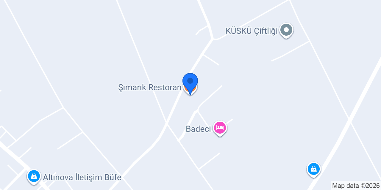 Şımarık Restoran konumu