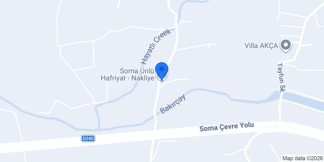 Soma Ünlü Hafriyat - Nakliye konumu