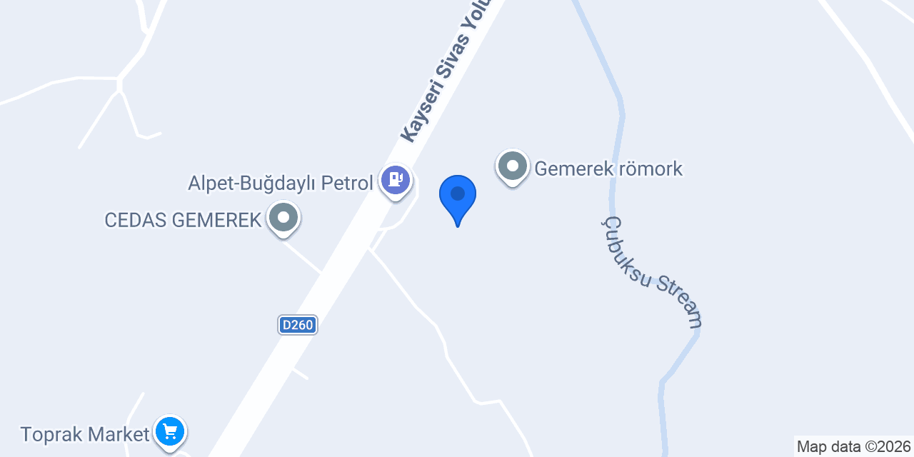 Şener Otomotiv konumu
