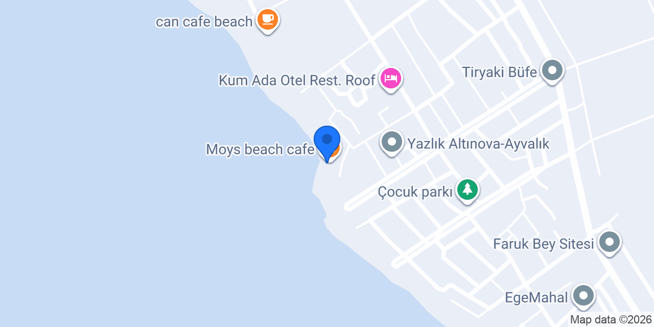 Moys beach cafe konumu