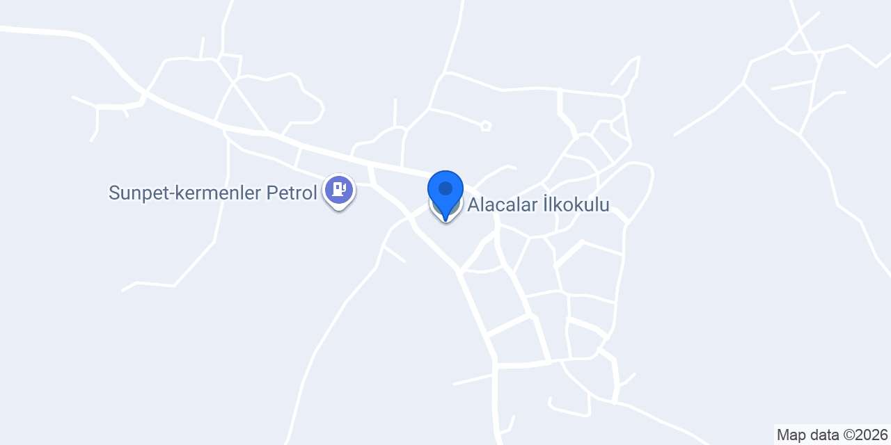 Alacalar İlkokulu konumu