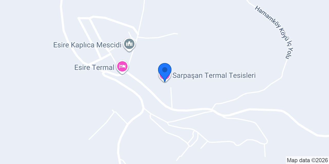 Sarpaşan Termal Tesisleri konumu