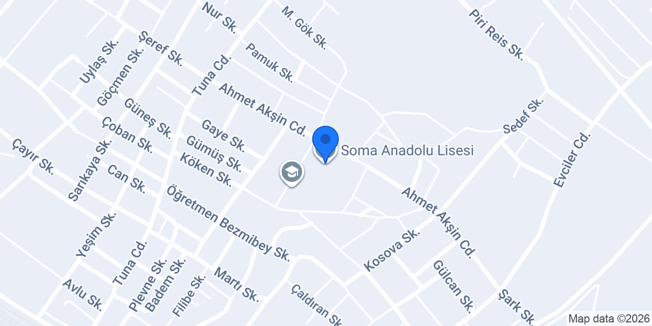 Soma Anadolu Lisesi konumu