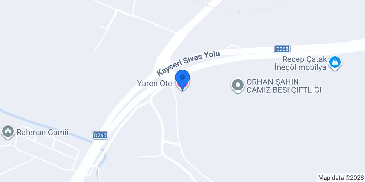 Yaren Otel konumu