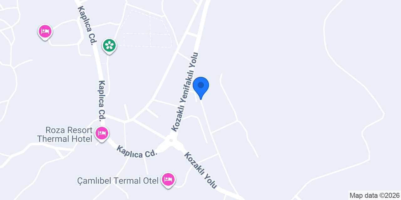 Atabay Termal Otel konumu