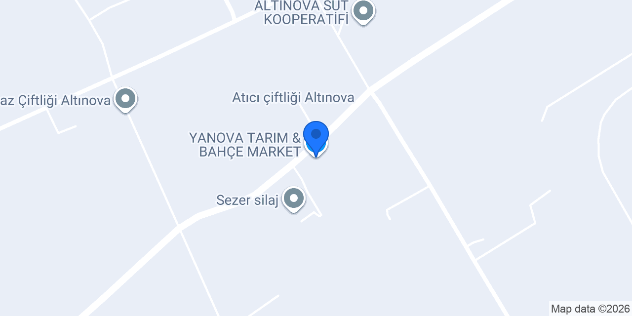 YANOVA TARIM & BAHÇE MARKET konumu