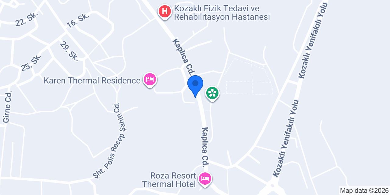 İNAN TERMAL OTEL konumu