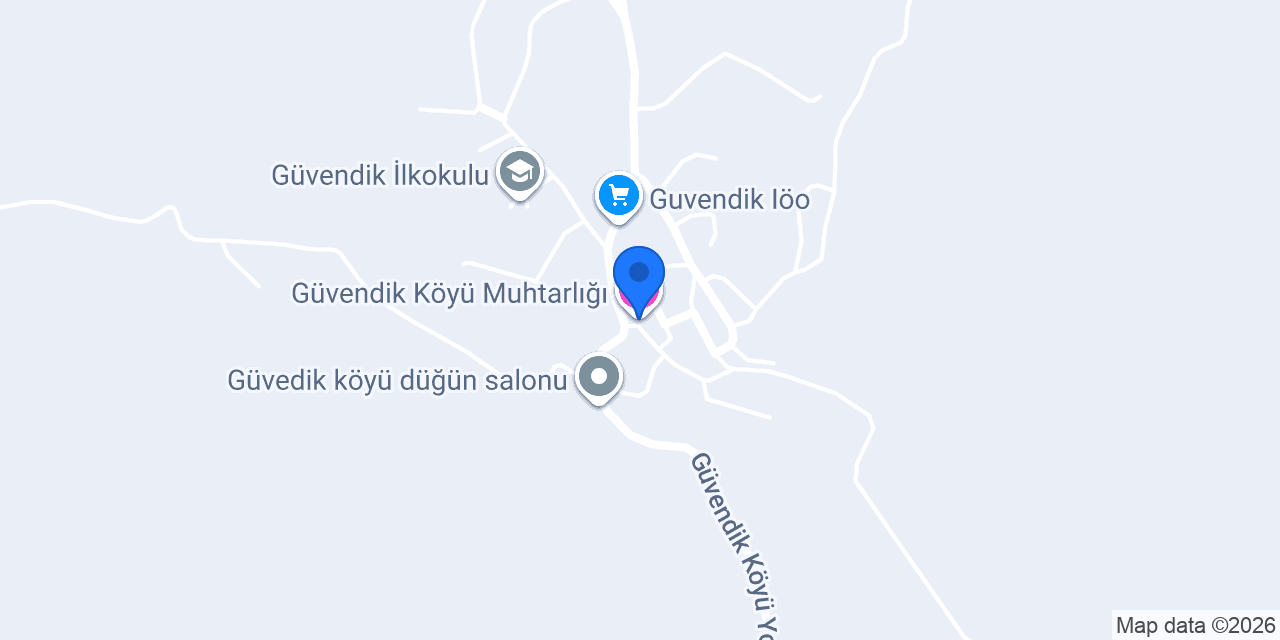 Güvendik Köyü Muhtarlığı konumu