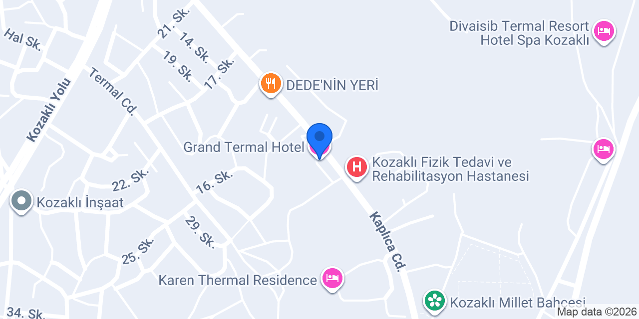 Grand Termal Hotel konumu