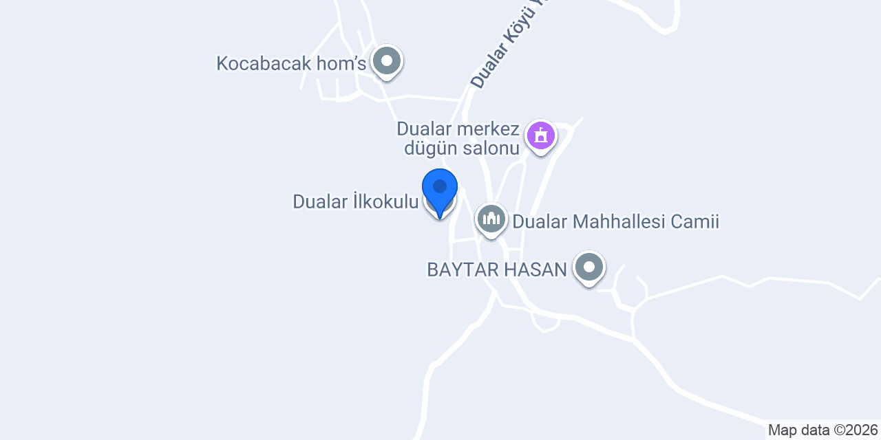 Dualar İlkokulu konumu