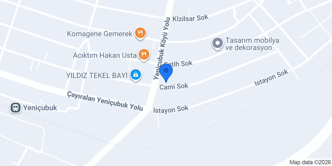 Şekerbank Yeni çubuk Şubesi konumu