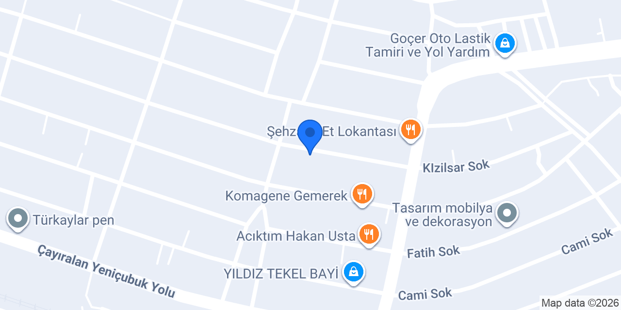 Gemerek Perde Royal perde Teksil konumu