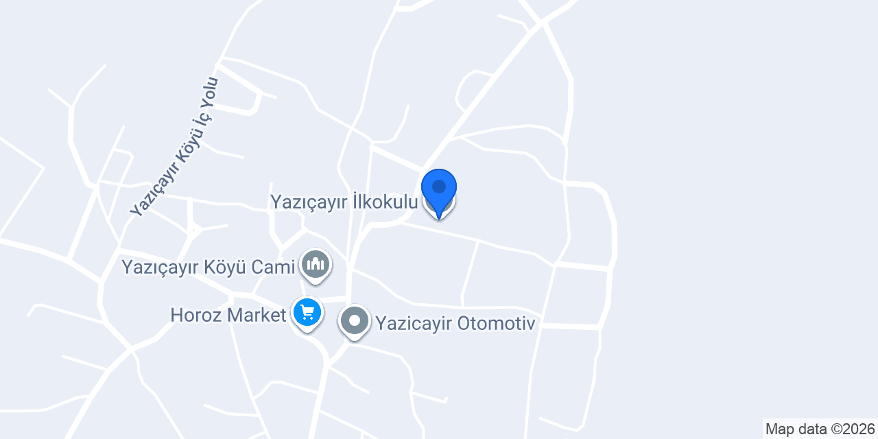 Yazıçayır İlkokulu konumu