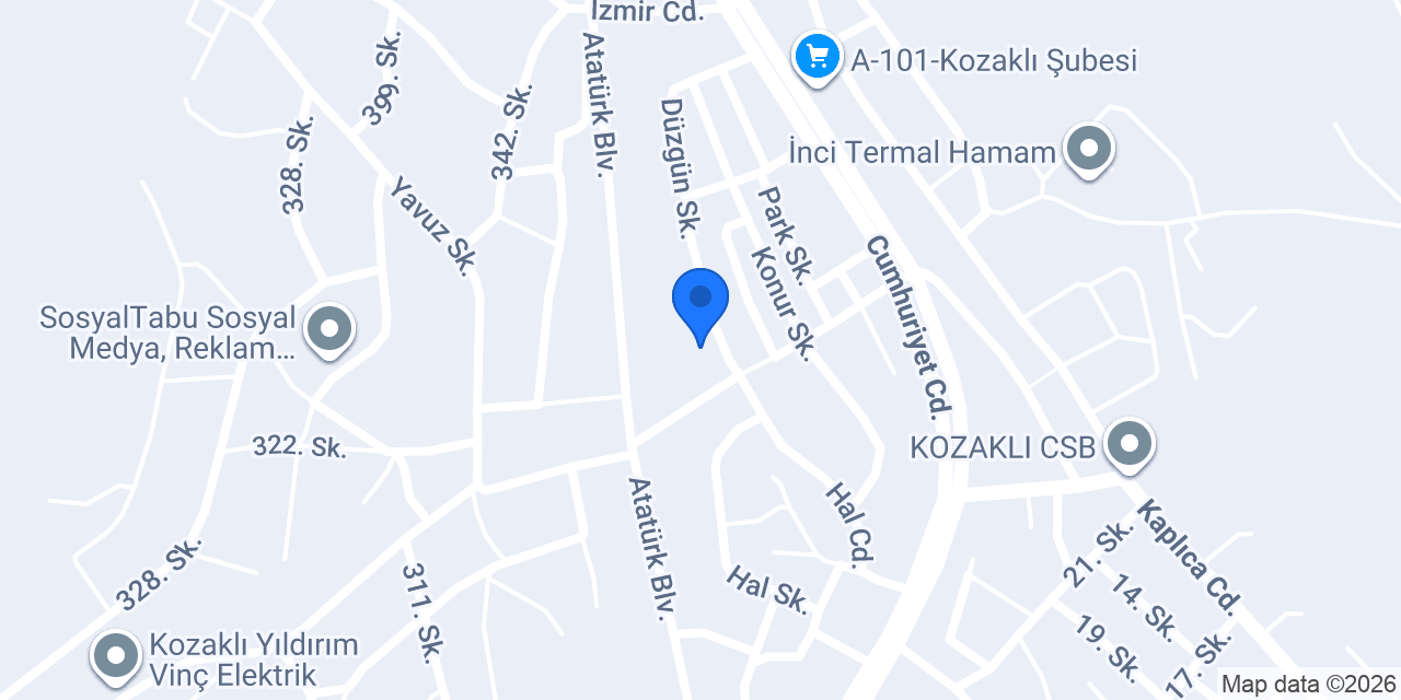 Kozaklı Çiğdem İnşaat konumu