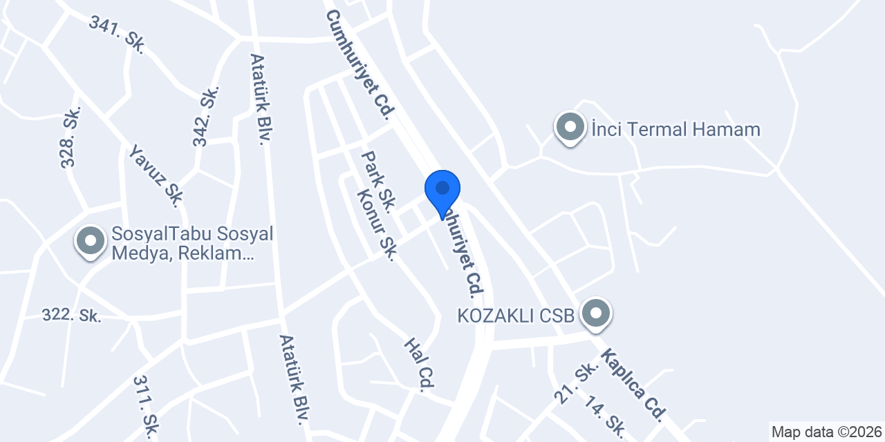 Gündüz Termal konumu