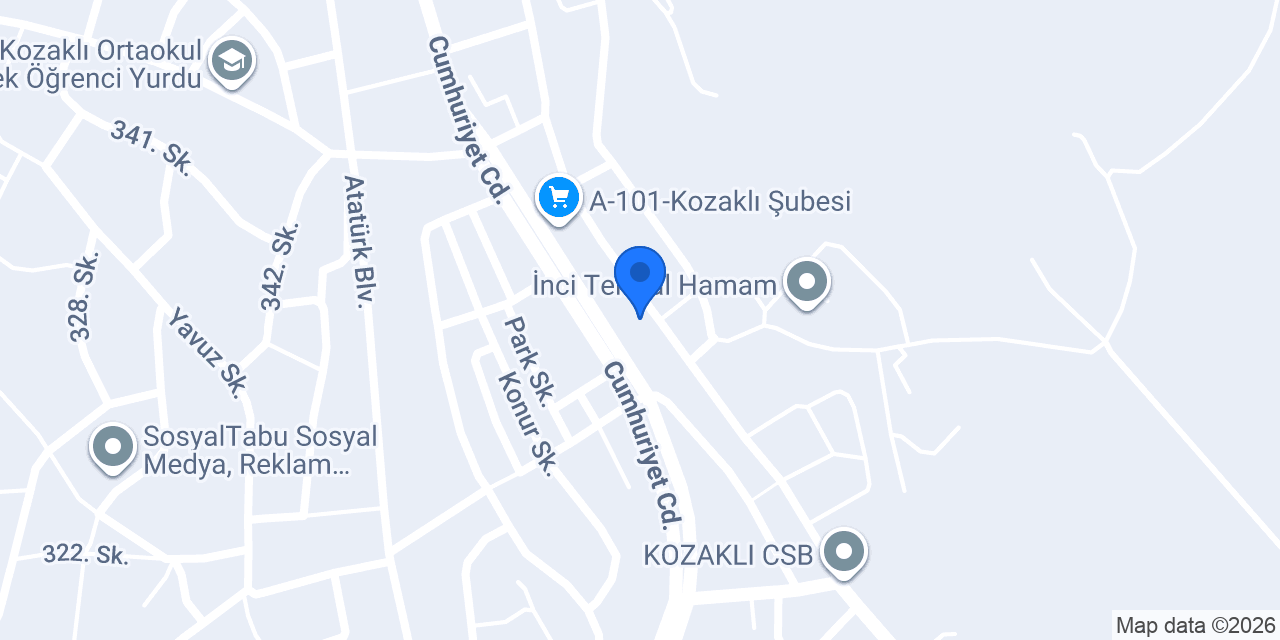 Kozaklı Noterliği konumu