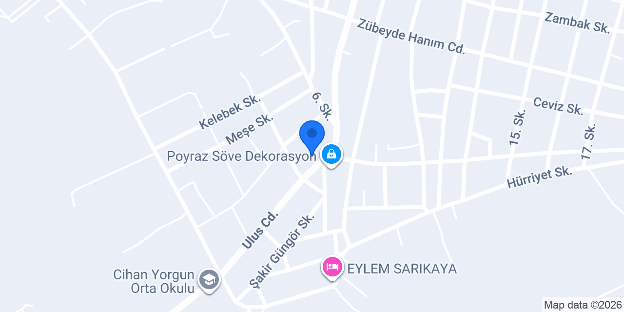 Bereket Ekmek ve Unlu Mamulleri konumu