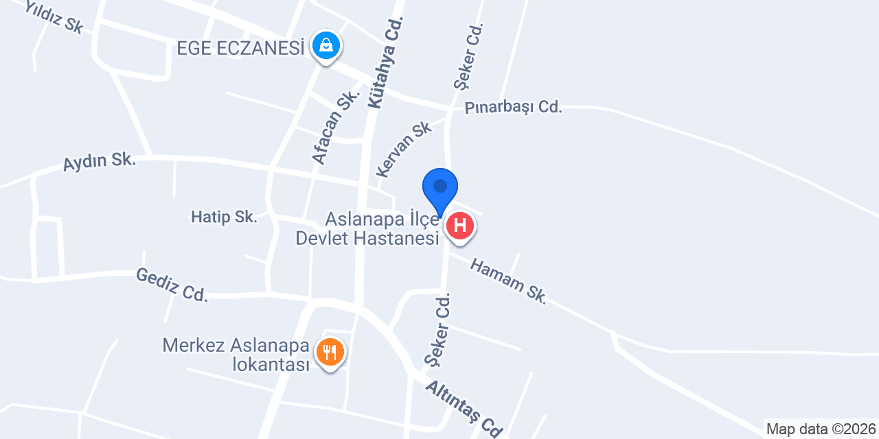 Aslanapa Eczanesi konumu