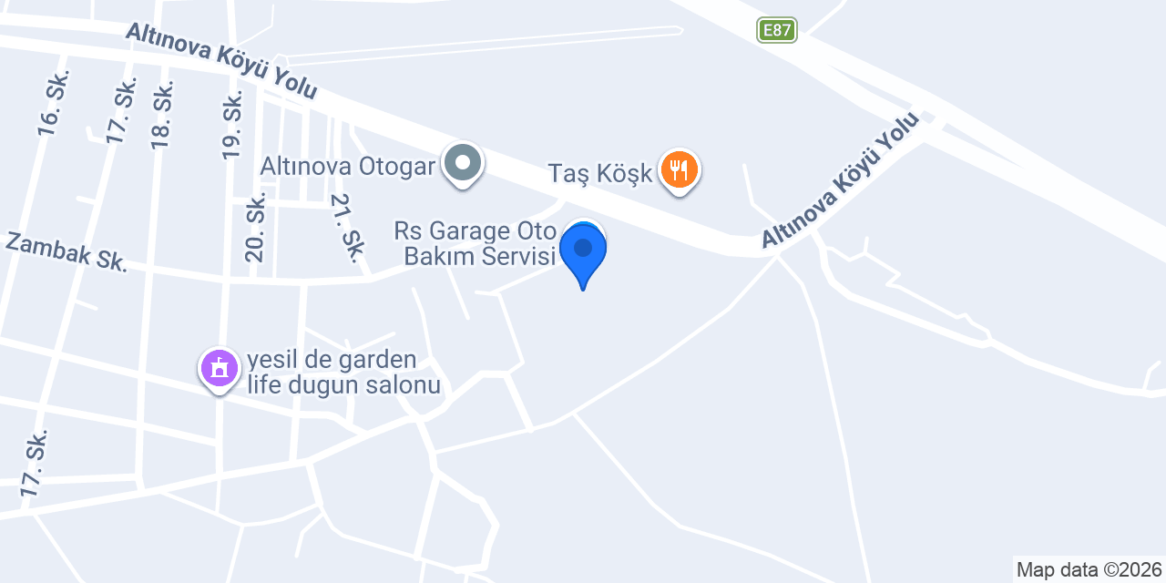 Altınova Prefabrik Konteyner konumu
