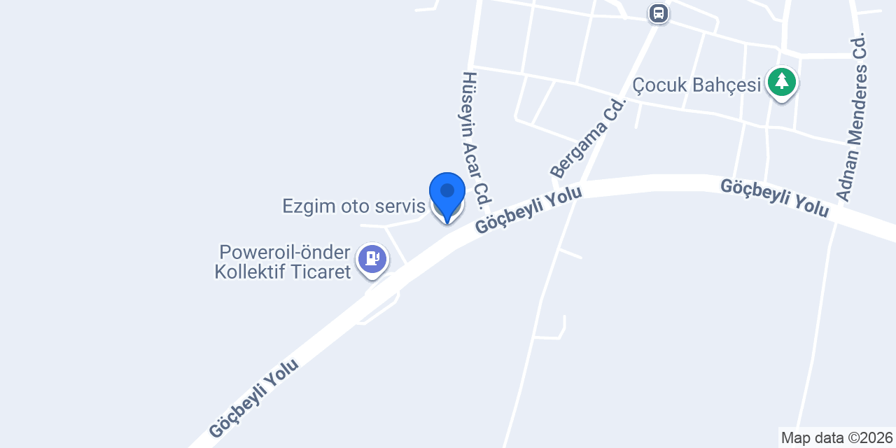 Ezgim oto servis konumu