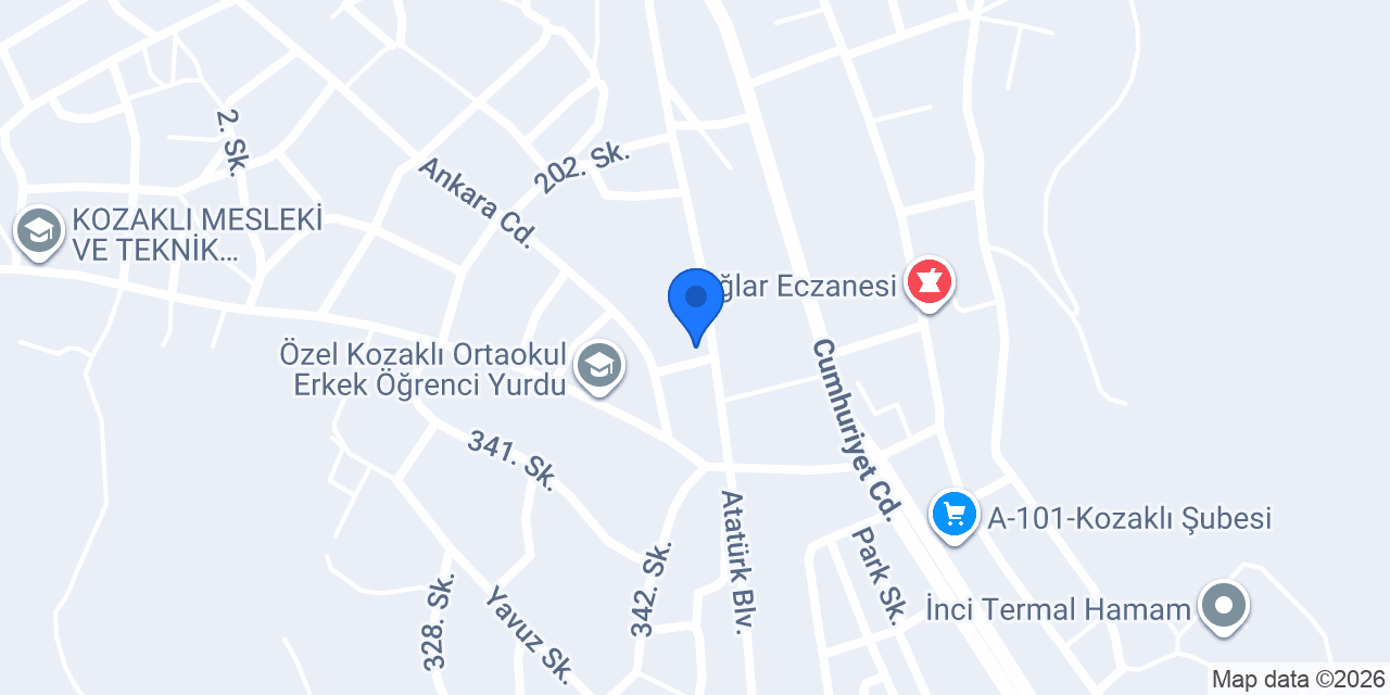 Kozaklı Seyahat Turizm konumu