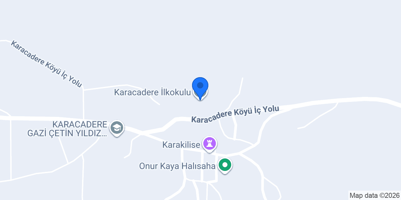 Karacadere İlkokulu konumu