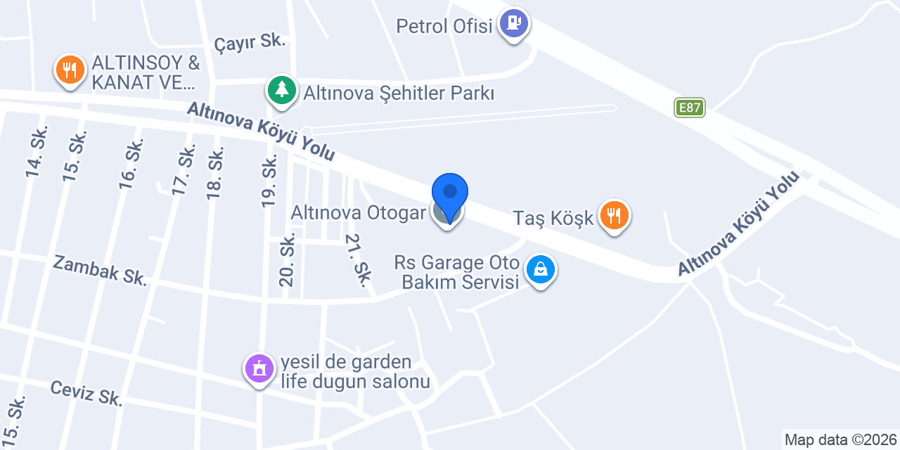 Varan Turizm - Balıkesir Altınova Terminali konumu