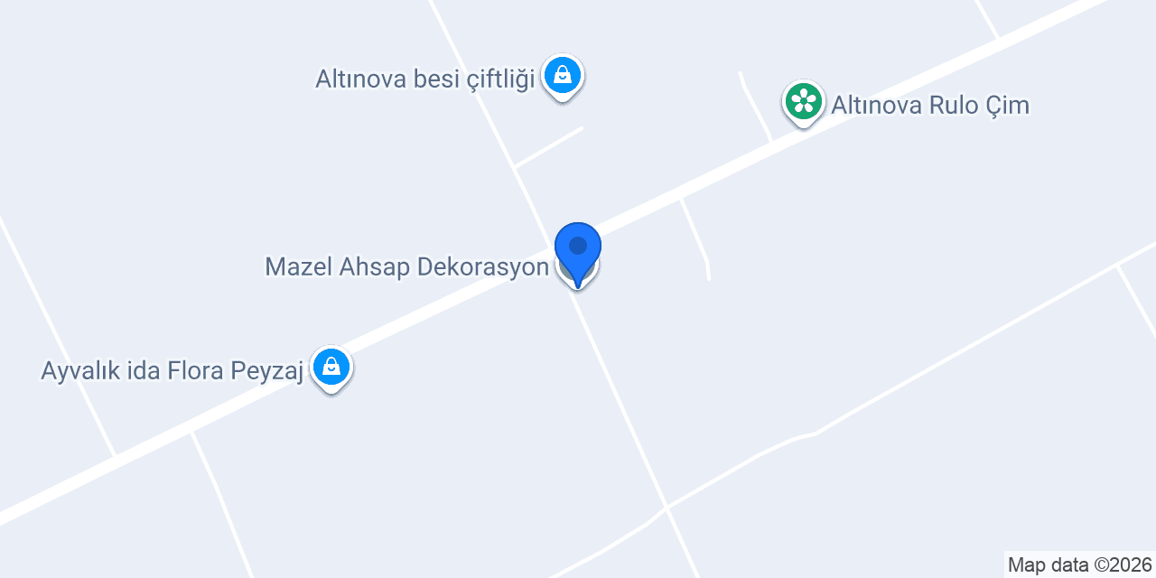 Mazel Ahsap Dekorasyon konumu