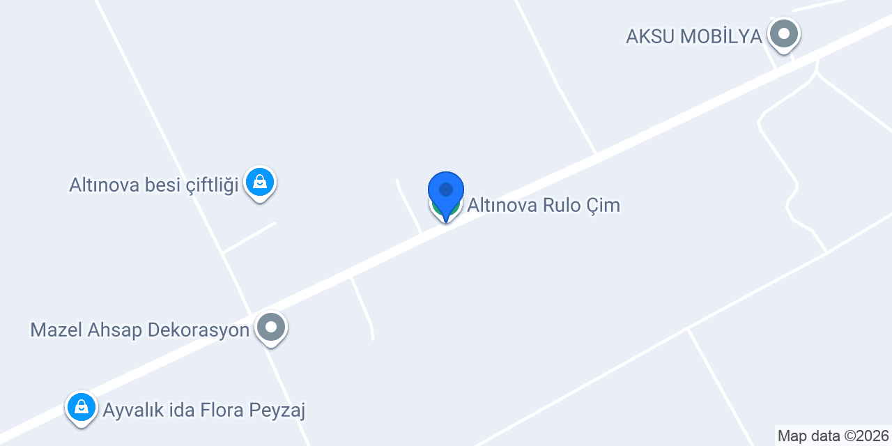 Altınova Rulo Çim konumu