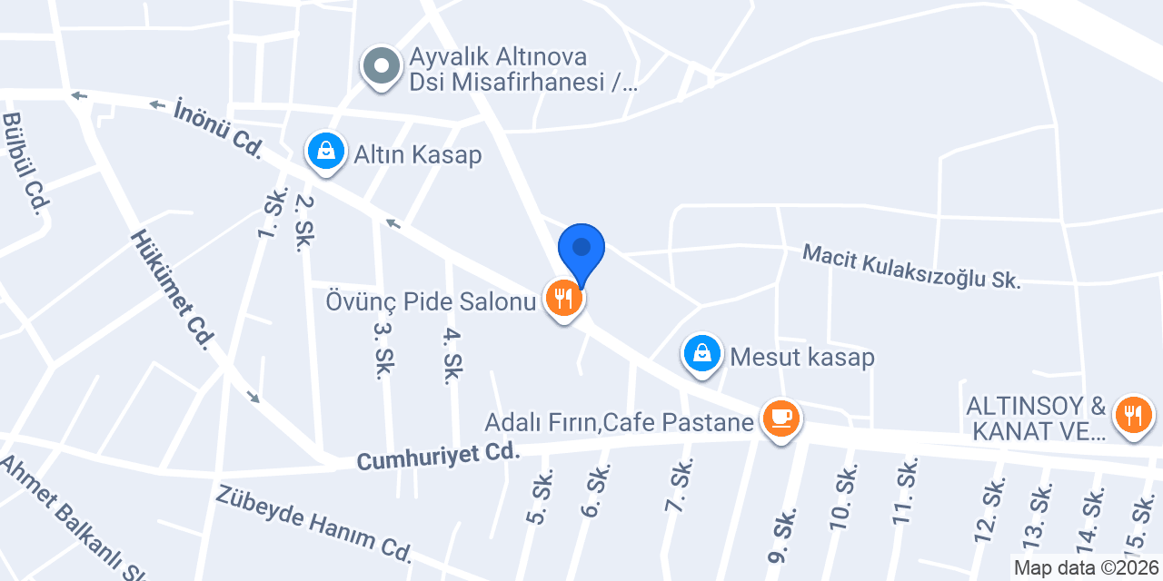 Süt Kuzu Kokoreç konumu