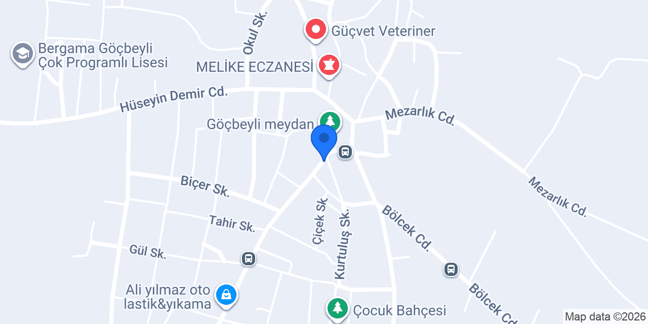 Göçbeyli Eczanesi konumu