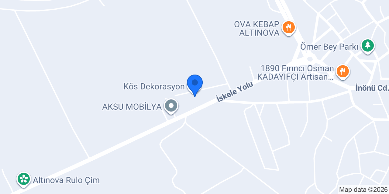 Kös Dekorasyon konumu