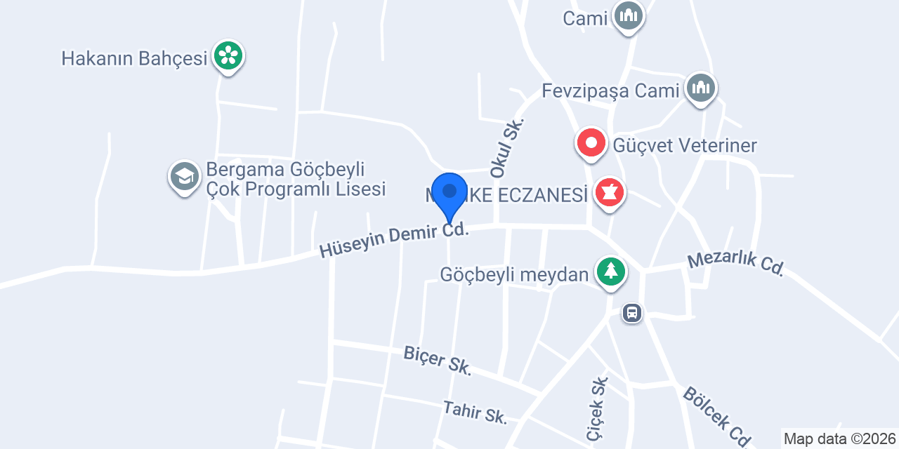 Göçbeyli Ortaokulu konumu