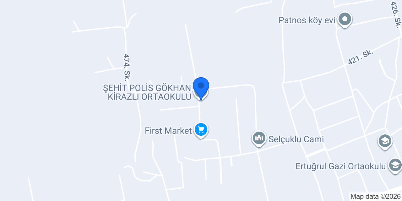 ŞEHİT POLİS GÖKHAN KİRAZLI ORTAOKULU konumu