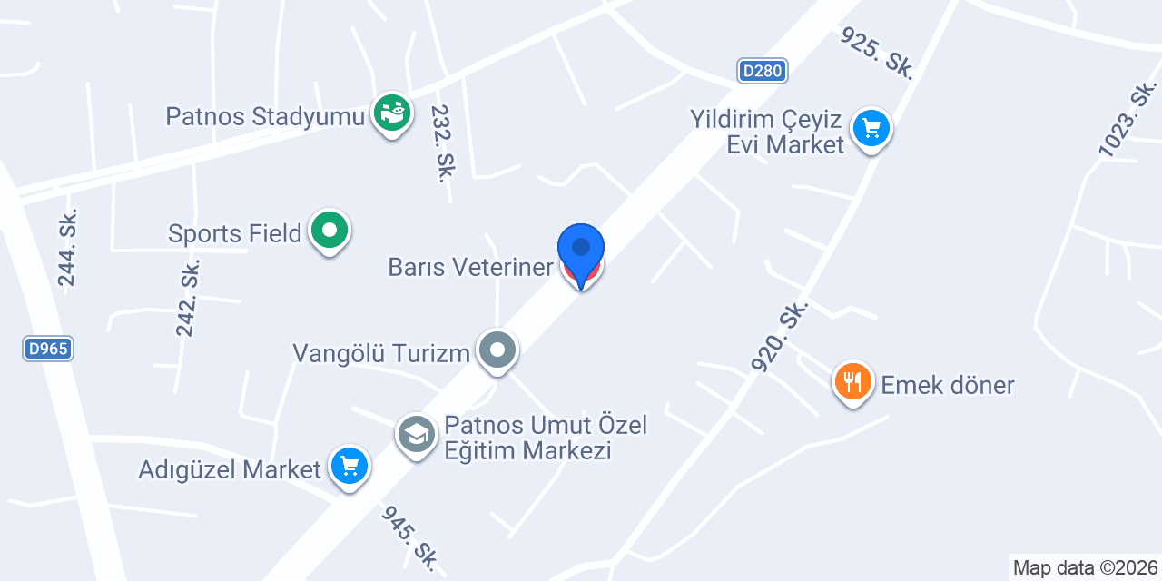 Barıs Veteriner konumu
