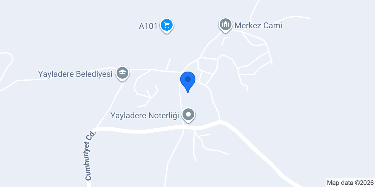Yayladere Lisesi konumu