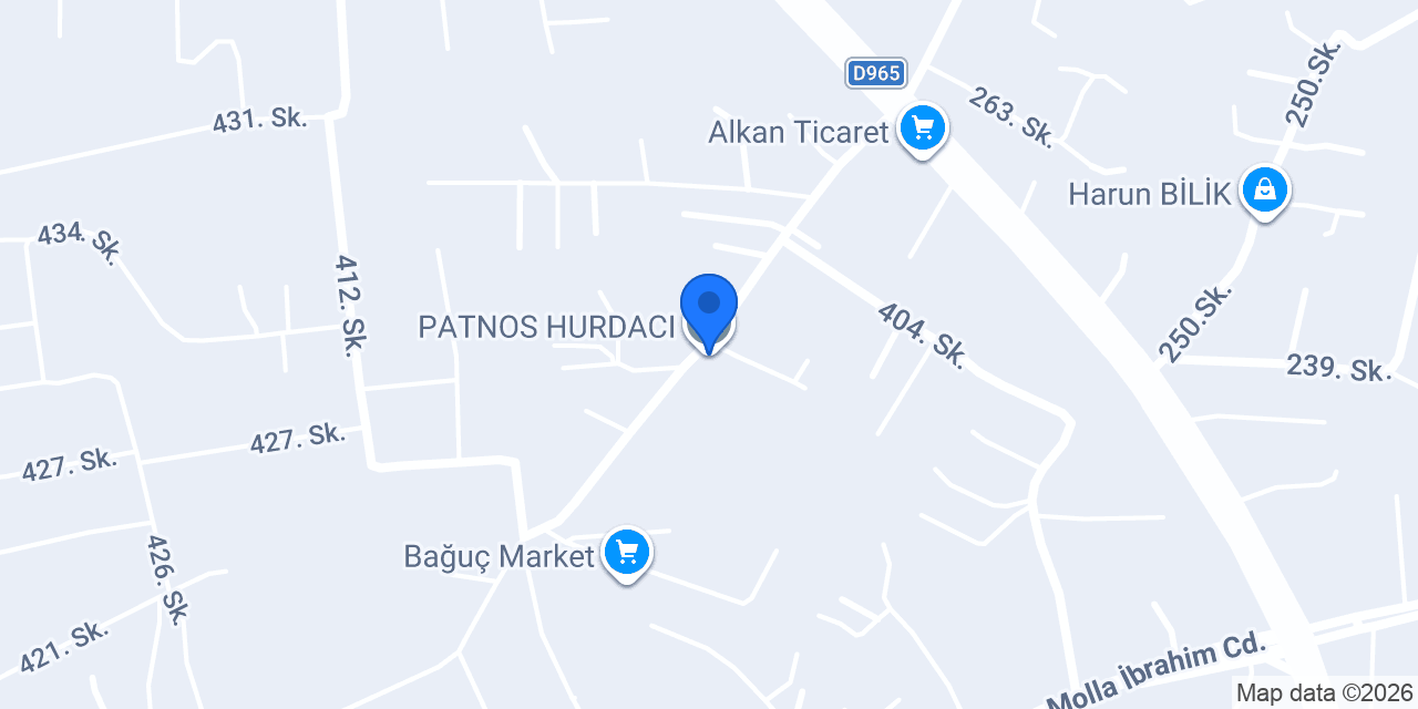 PATNOS HURDACI konumu