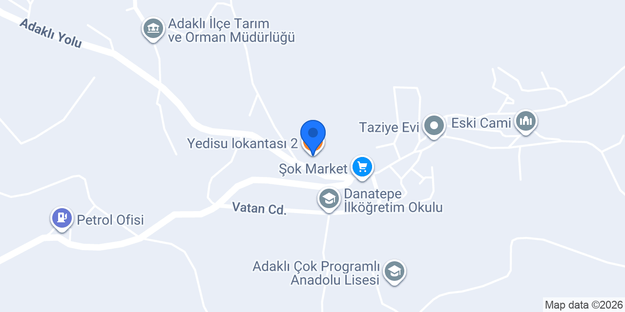 Yedisu lokantası 2 konumu