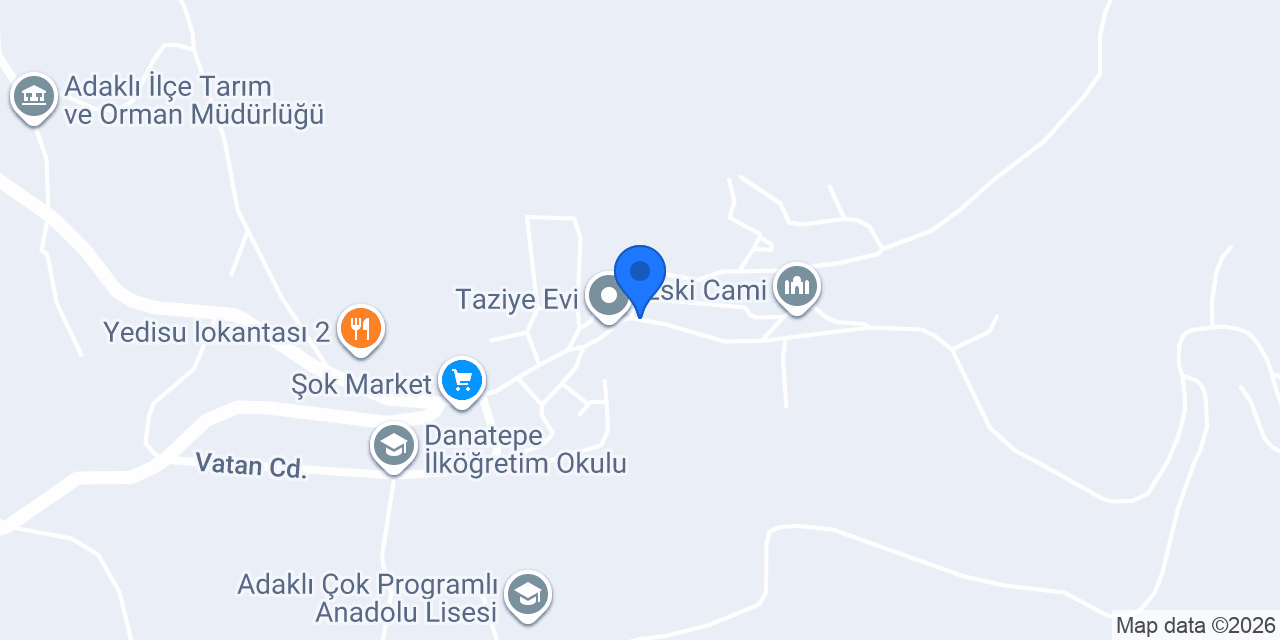 Adaklı Taksi konumu