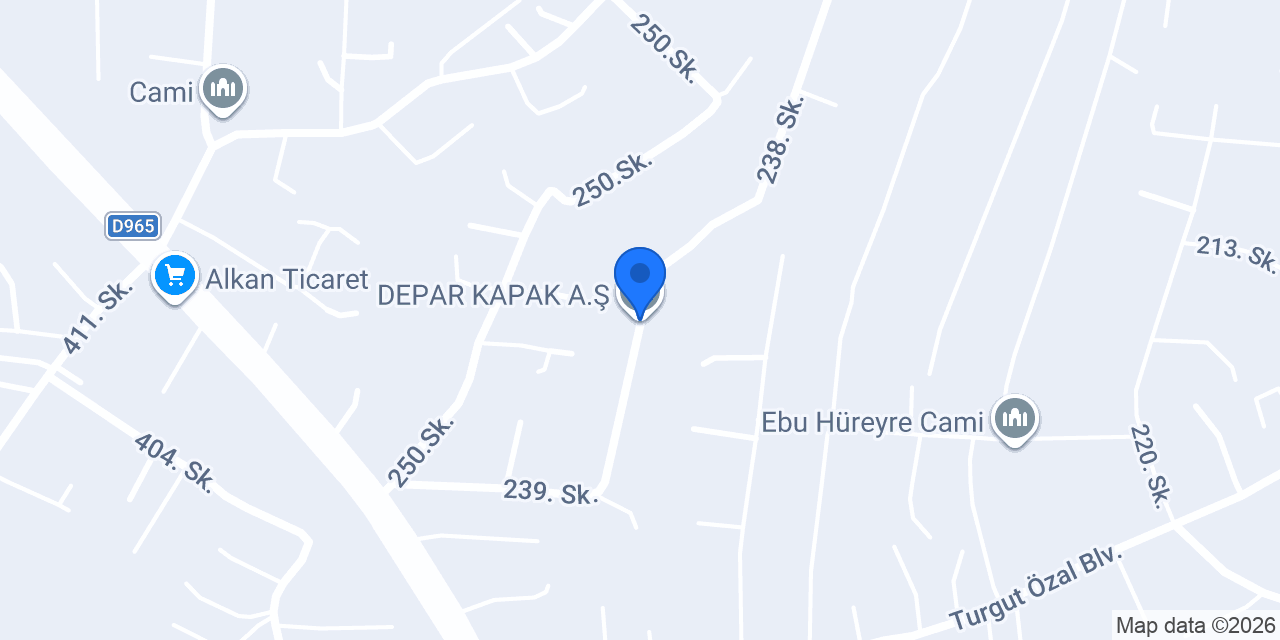 DEPAR KAPAK A.Ş konumu