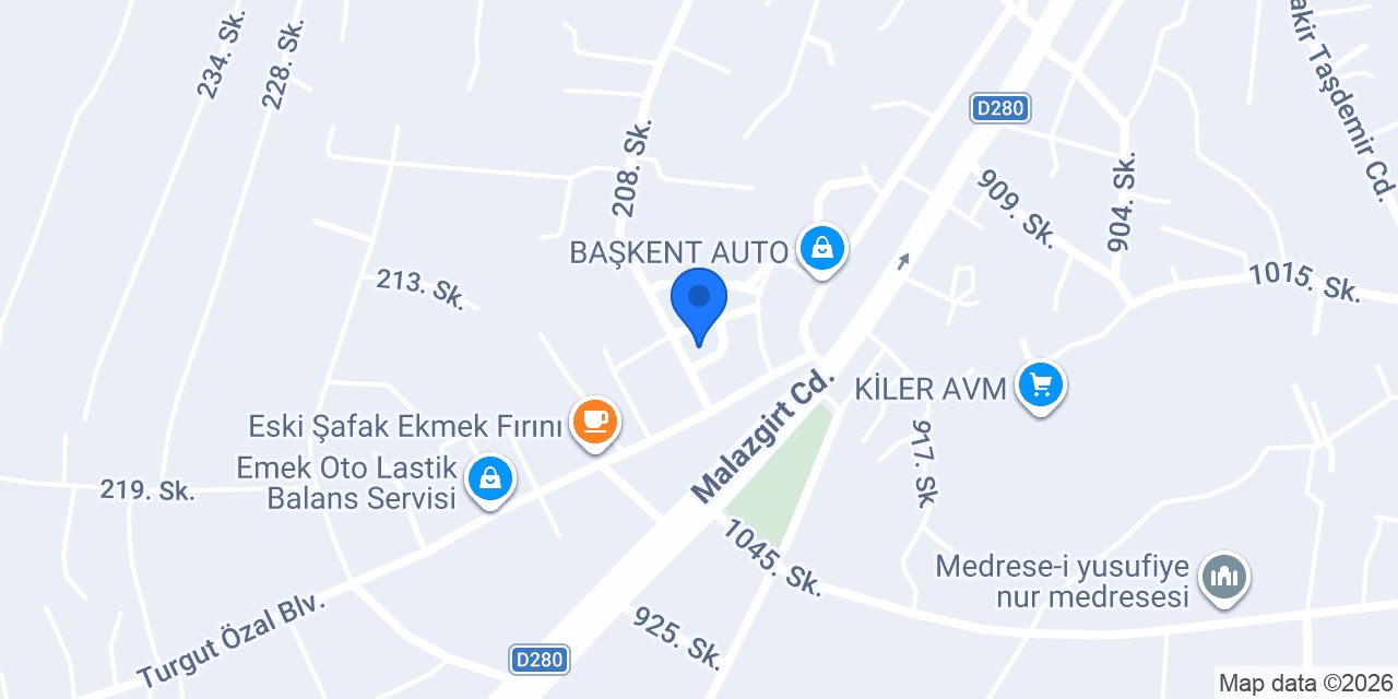 Çetinkaya Apart konumu