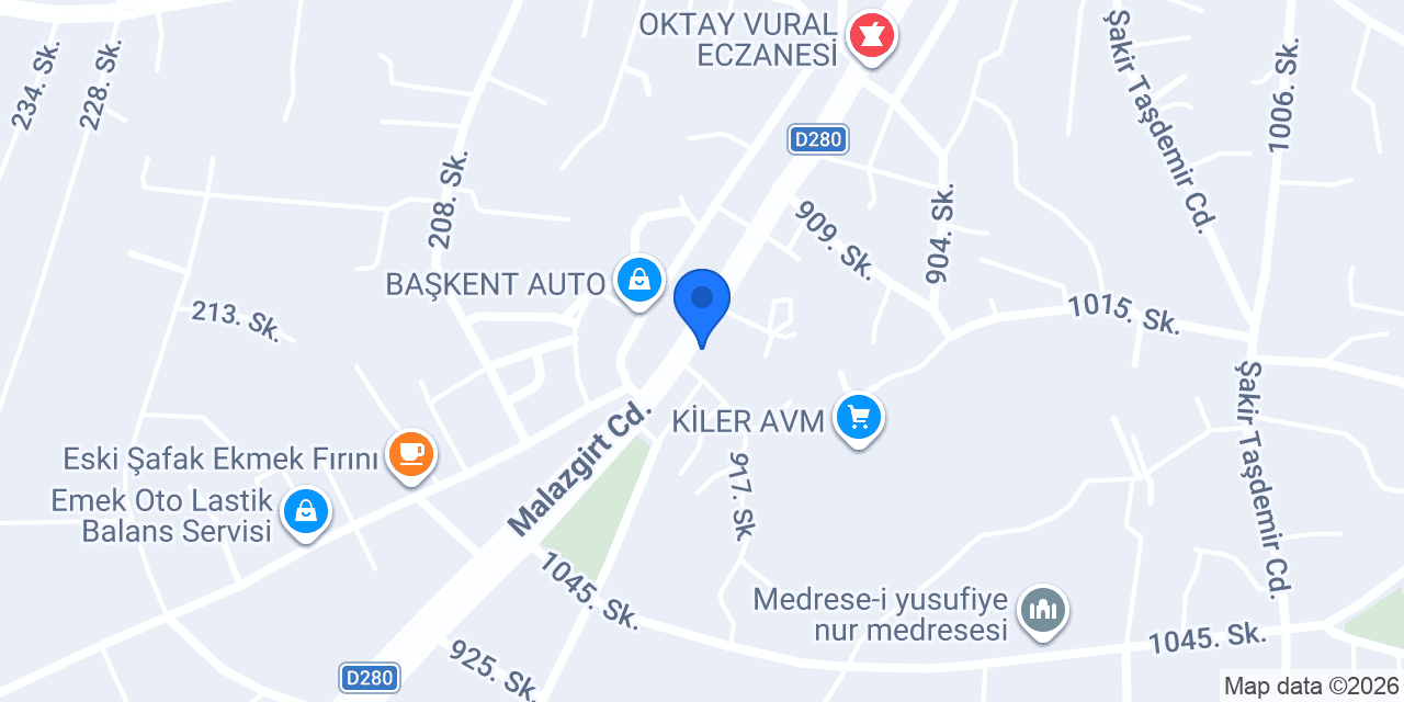 ÇİÇEK OTOMOTİV konumu