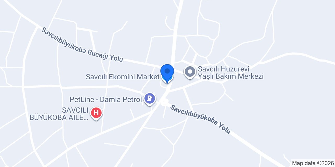 Savcılı Ekomini Market konumu