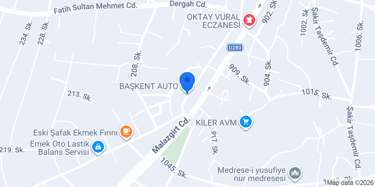 BAŞKENT AUTO konumu