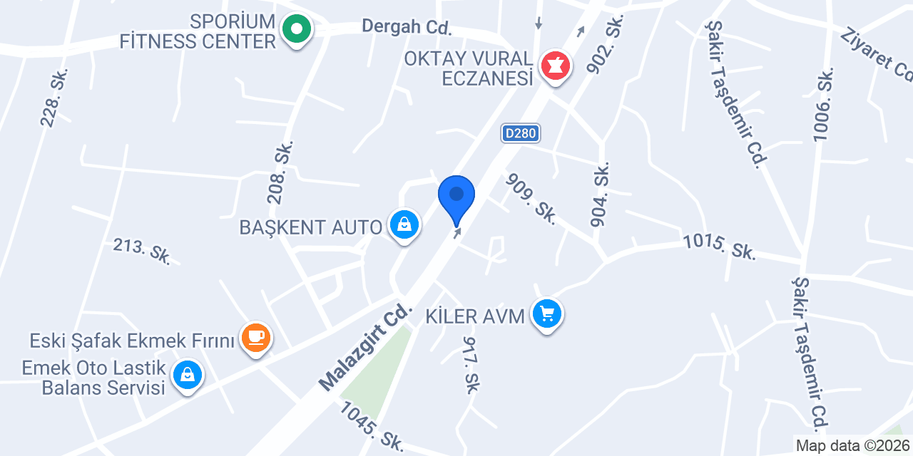 Bulanlar Oto Lastik konumu