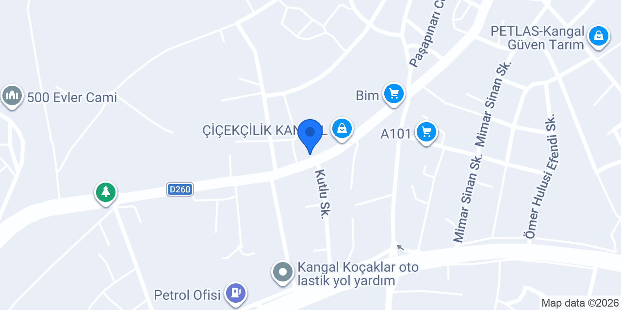 Kangal AYTAŞ HAFRİYAT konumu