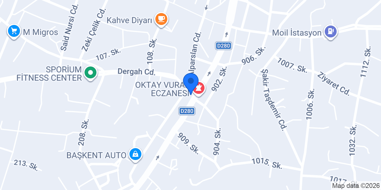 NUR ECZANESİ konumu